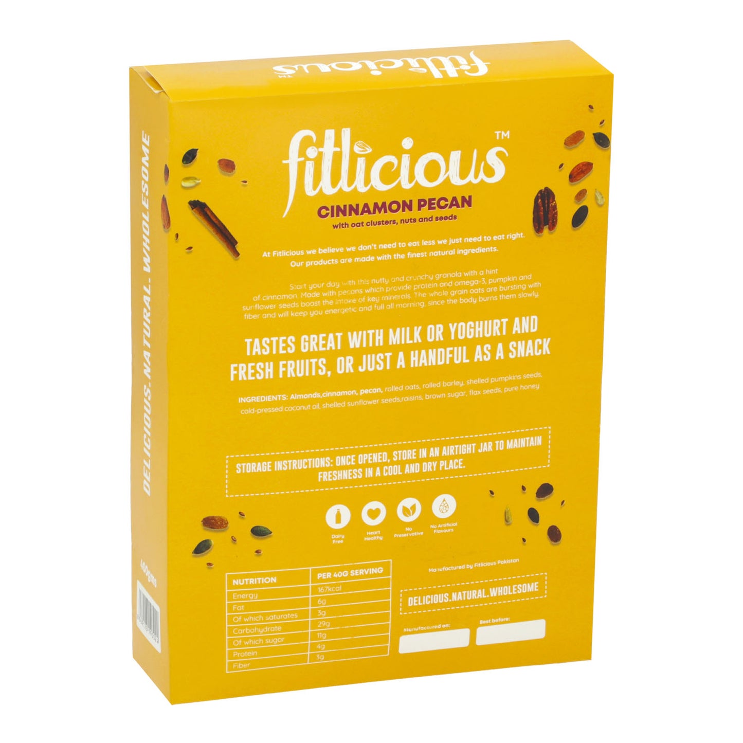 Cinnamon Pecan Granola 370gms
