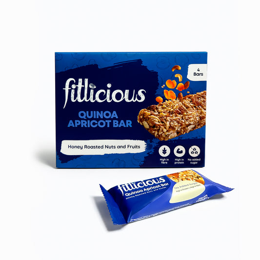 Quinoa Apricot Nut Bar (pack of 4)