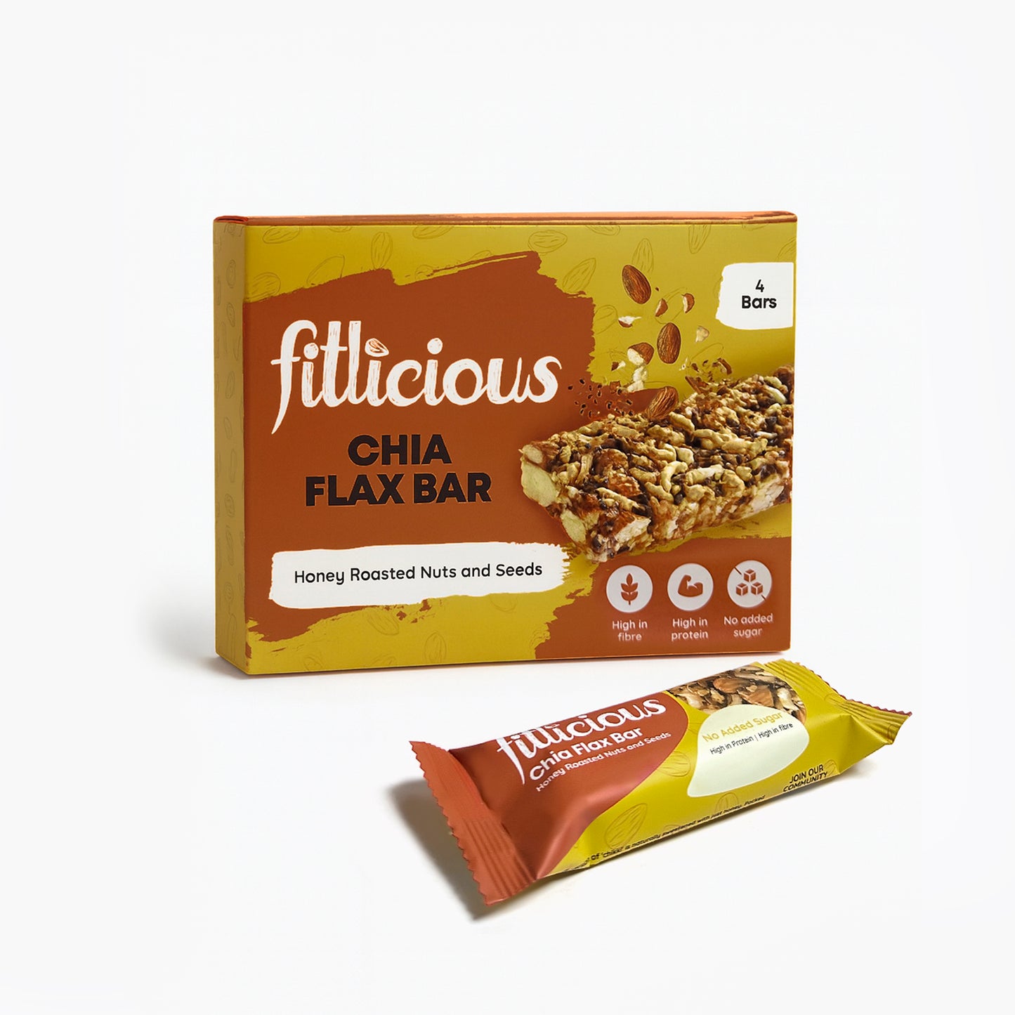 Chia Almond Nut Bar (pack of 4)